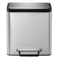 EKO Tretmülleimer EcoCasa 2x15 L Mattsilbern EKO Tretmülleimer EcoCasa 2x15 L Mattsilbern