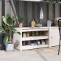 vidaXL Outdoor-Küchenschrank Weiß 106x55x64 cm Massivholz Kiefer vidaXL Outdoor-Küchenschrank Weiß 106x55x64 cm Massivholz Kiefer