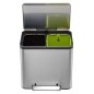 EKO Tretmülleimer EcoCasa 2x15 L Mattsilbern EKO Tretmülleimer EcoCasa 2x15 L Mattsilbern