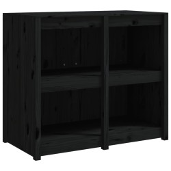 vidaXL Outdoor-Küchenschrank Schwarz 106x55x92 cm Massivholz Kiefer