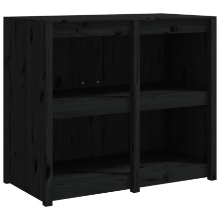 vidaXL Outdoor-Küchenschrank Schwarz 106x55x92 cm Massivholz Kiefer