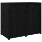 vidaXL Outdoor-Küchenschrank Schwarz 106x55x92 cm Massivholz Kiefer vidaXL Outdoor-Küchenschrank Schwarz 106x55x92 cm Massivholz Kiefer