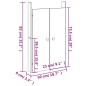 vidaXL Türen für Outdoor-Küche 2 Stk. Schwarz 50x9x82 cm Kiefernholz vidaXL Türen für Outdoor-Küche 2 Stk. Schwarz 50x9x82 cm Kiefernholz