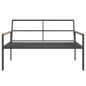 vidaXL 4-tlg. Garten-Lounge-Set mit Kissen Anthrazit Stahl vidaXL 4-tlg. Garten-Lounge-Set mit Kissen Anthrazit Stahl