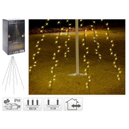 Ambiance Fahnenmast-Beleuchtung mit 400 LEDs 800 cm
