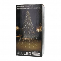 Ambiance Fahnenmast-Beleuchtung mit 400 LEDs 800 cm