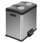EKO Tretmülleimer Rejoice 2x12 L Matt Silbern