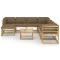 vidaXL 9-tlg. Garten-Lounge-Set mit Kissen Imprägniertes Kiefernholz vidaXL 9-tlg. Garten-Lounge-Set mit Kissen Imprägniertes Kiefernholz