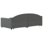 vidaXL Tagesbett Ausziehbar mit Schubladen Dunkelgrau 90x200 cm Stoff vidaXL Tagesbett Ausziehbar mit Schubladen Dunkelgrau 90x200 cm Stoff