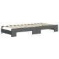 vidaXL Tagesbett Ausziehbar mit Schubladen Dunkelgrau 90x200 cm Stoff vidaXL Tagesbett Ausziehbar mit Schubladen Dunkelgrau 90x200 cm Stoff