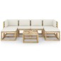 vidaXL 7-tlg. Garten-Lounge-Set mit Kissen Imprägniertes Kiefernholz vidaXL 7-tlg. Garten-Lounge-Set mit Kissen Imprägniertes Kiefernholz