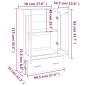 vidaXL Highboard Sonoma-Eiche 70x31x115 cm Holzwerkstoff vidaXL Highboard Sonoma-Eiche 70x31x115 cm Holzwerkstoff