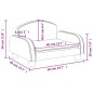 vidaXL Kindersofa Schwarz 50x40x30 cm Kunstleder vidaXL Kindersofa Schwarz 50x40x30 cm Kunstleder