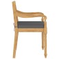 vidaXL Batavia-Stühle 6 Stk. mit Kissen Massivholz Teak vidaXL Batavia-Stühle 6 Stk. mit Kissen Massivholz Teak