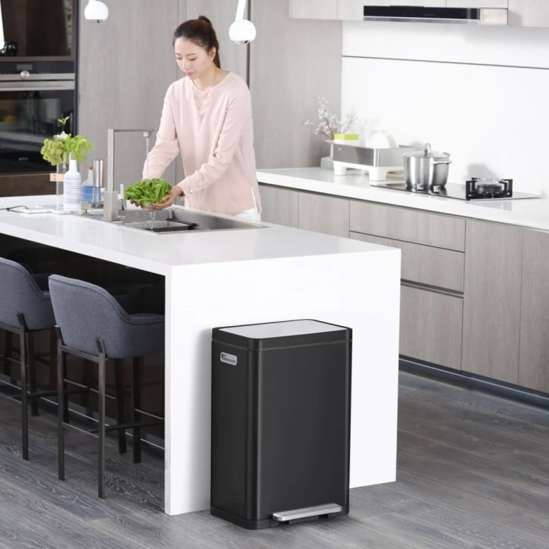 EKO Tretmülleimer X-Cube 45 L Schwarz