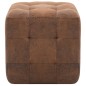 vidaXL Pouf 2 Stk. Braun 30x30x30 cm Wildleder-Optik vidaXL Pouf 2 Stk. Braun 30x30x30 cm Wildleder-Optik