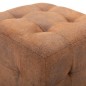 vidaXL Pouf 2 Stk. Braun 30x30x30 cm Wildleder-Optik vidaXL Pouf 2 Stk. Braun 30x30x30 cm Wildleder-Optik