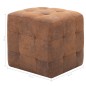 vidaXL Pouf 2 Stk. Braun 30x30x30 cm Wildleder-Optik vidaXL Pouf 2 Stk. Braun 30x30x30 cm Wildleder-Optik