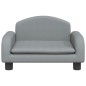 vidaXL Kindersofa Hellgrau 50x40x30 cm Stoff vidaXL Kindersofa Hellgrau 50x40x30 cm Stoff