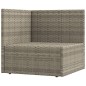 vidaXL 9-tlg. Garten-Lounge-Set mit Kissen Grau Poly Rattan vidaXL 9-tlg. Garten-Lounge-Set mit Kissen Grau Poly Rattan
