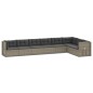 vidaXL 8-tlg. Garten-Lounge-Set mit Kissen Grau Poly Rattan vidaXL 8-tlg. Garten-Lounge-Set mit Kissen Grau Poly Rattan