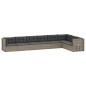 vidaXL 8-tlg. Garten-Lounge-Set mit Kissen Grau Poly Rattan vidaXL 8-tlg. Garten-Lounge-Set mit Kissen Grau Poly Rattan