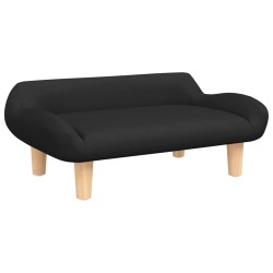vidaXL Kindersofa Schwarz 70x40x24 cm Stoff