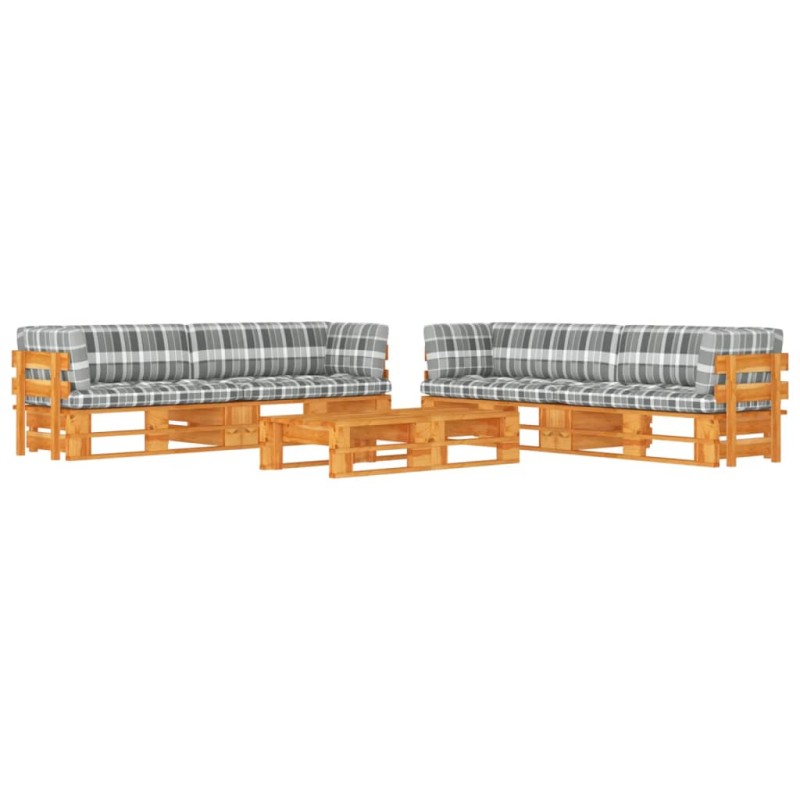 vidaXL 6-tlg. Paletten-Lounge-Set Honigbraun Imprägniertes Kiefernholz vidaXL 6-tlg. Paletten-Lounge-Set Honigbraun Imprägniertes Kiefernholz