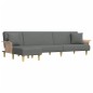 vidaXL Schlafsofa in L-Form Dunkelgrau 279x140x70 cm Stoff vidaXL Schlafsofa in L-Form Dunkelgrau 279x140x70 cm Stoff