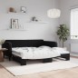 vidaXL Tagesbett Ausziehbar Schwarz 100x200 cm Samt vidaXL Tagesbett Ausziehbar Schwarz 100x200 cm Samt