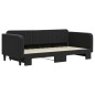 vidaXL Tagesbett Ausziehbar Schwarz 100x200 cm Samt vidaXL Tagesbett Ausziehbar Schwarz 100x200 cm Samt