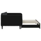 vidaXL Tagesbett Ausziehbar Schwarz 100x200 cm Samt vidaXL Tagesbett Ausziehbar Schwarz 100x200 cm Samt