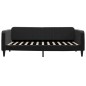 vidaXL Tagesbett Ausziehbar Schwarz 100x200 cm Samt vidaXL Tagesbett Ausziehbar Schwarz 100x200 cm Samt