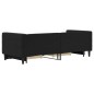 vidaXL Tagesbett Ausziehbar mit Schubladen Schwarz 80x200 cm Samt vidaXL Tagesbett Ausziehbar mit Schubladen Schwarz 80x200 cm Samt