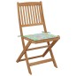 vidaXL Klappbare Gartenstühle 8 Stk. mit Kissen Massivholz Akazie vidaXL Klappbare Gartenstühle 8 Stk. mit Kissen Massivholz Akazie