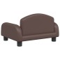 vidaXL Kindersofa Braun 50x40x30 cm Kunstleder vidaXL Kindersofa Braun 50x40x30 cm Kunstleder