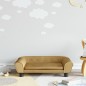 vidaXL Kindersofa Braun 70x45x26 cm Samt vidaXL Kindersofa Braun 70x45x26 cm Samt