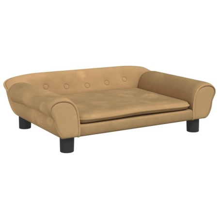 vidaXL Kindersofa Braun 70x45x26 cm Samt