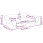 vidaXL Kindersofa Braun 70x45x26 cm Samt vidaXL Kindersofa Braun 70x45x26 cm Samt