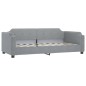 vidaXL Tagesbett Ausziehbar mit Schubladen Hellgrau 100x200 cm Stoff vidaXL Tagesbett Ausziehbar mit Schubladen Hellgrau 100x200 cm Stoff