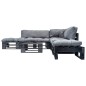 vidaXL 6-tlg. Garten-Lounge-Set aus Paletten mit Grauen Kissen Holz vidaXL 6-tlg. Garten-Lounge-Set aus Paletten mit Grauen Kissen Holz