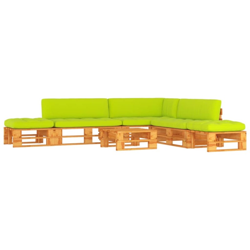 vidaXL 6-tlg. Paletten-Lounge-Set Honigbraun Imprägniertes Kiefernholz vidaXL 6-tlg. Paletten-Lounge-Set Honigbraun Imprägniertes Kiefernholz