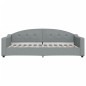 vidaXL Tagesbett Ausziehbar mit Schubladen Hellgrau 100x200 cm Stoff vidaXL Tagesbett Ausziehbar mit Schubladen Hellgrau 100x200 cm Stoff