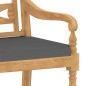 vidaXL 4-tlg. Garten-Lounge-Set mit Kissen Massivholz Teak vidaXL 4-tlg. Garten-Lounge-Set mit Kissen Massivholz Teak