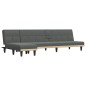 vidaXL Schlafsofa in L-Form Dunkelgrau 255x140x70 cm Stoff vidaXL Schlafsofa in L-Form Dunkelgrau 255x140x70 cm Stoff