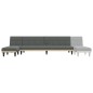 vidaXL Schlafsofa in L-Form Dunkelgrau 255x140x70 cm Stoff vidaXL Schlafsofa in L-Form Dunkelgrau 255x140x70 cm Stoff
