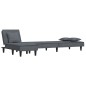vidaXL Schlafsofa in L-Form Dunkelgrau 255x140x70 cm Samt vidaXL Schlafsofa in L-Form Dunkelgrau 255x140x70 cm Samt