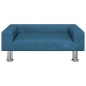 vidaXL Kindersofa Blau 70x45x26,5 cm Samt vidaXL Kindersofa Blau 70x45x26,5 cm Samt