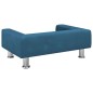 vidaXL Kindersofa Blau 70x45x26,5 cm Samt vidaXL Kindersofa Blau 70x45x26,5 cm Samt