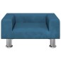vidaXL Kindersofa Blau 50x40x26,5 cm Samt vidaXL Kindersofa Blau 50x40x26,5 cm Samt